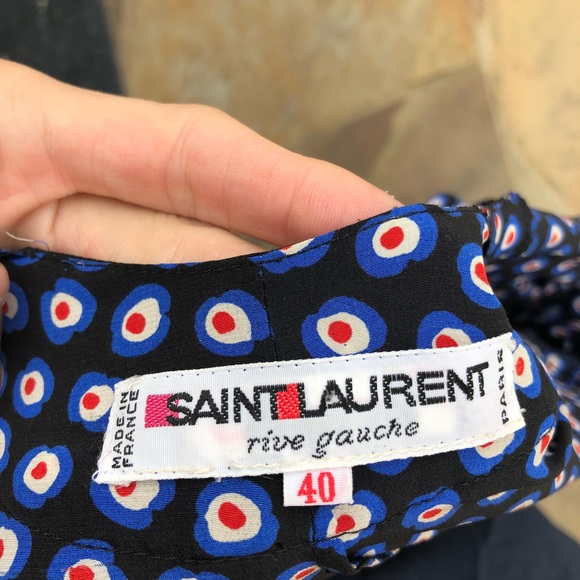 Yves Saint Laurent S/S 1983 vintage silk wrap dress - Picture 6 of 9